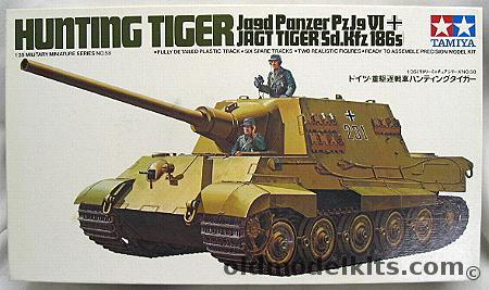 Tamiya 1/35 Hunting Tiger Jagdpanzer VI Sd.Kfz.186s Motorized, MT147 plastic model kit